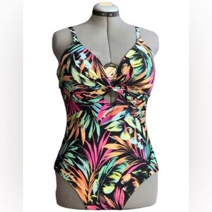 Freshwater one-piece women’s plus size swimsuit Sz XXL